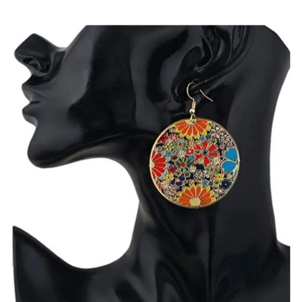 Boho Blossom Statement Earrings